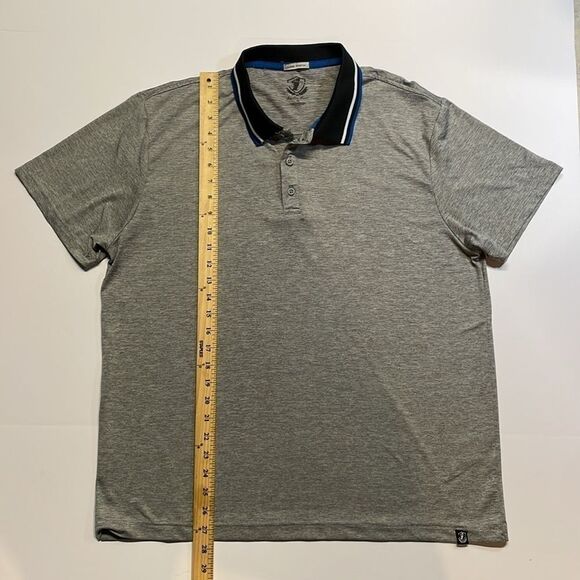 Barton Linx men’s premium golf polo super stretch gray/black size XL - Picture 4 of 7